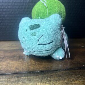 Pokemon Plush SLEEPING Bulbasaur 5 inch Pikachu Toy Kids stuffed animal